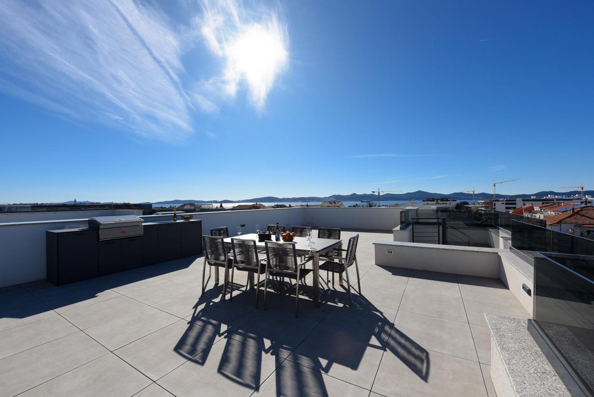Fux Penthouse Whirlpool Meerblick ซาดาร์ ภายนอก รูปภาพ